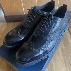 【未使用】Cole Haan ブラックレザー ドレスシューズ