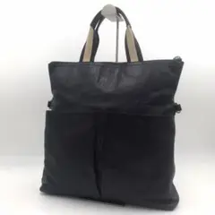 美品✨コーチ COACH ビジネスバッグ トートバッグ レザー A4収納可能 紺