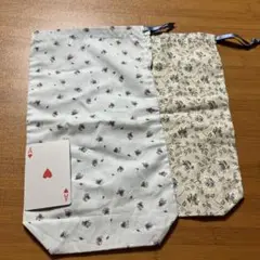 ハンドメイドシューズケース二つセットＡ