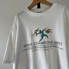 90s USA製　1997 スポーツ　Tシャツ　陸上競技　XL　シングルステッチ