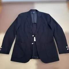 【新品未使用】ユニクロ ウール ブレンド ジャケット ネイビー