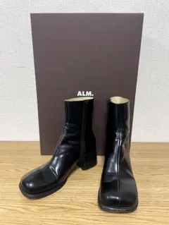 ALM. アルム ADELA LEATHER BOOTS レザーブーツ 36 黒