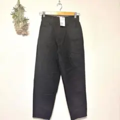 未使用タグ付き！【H&M】ブラックデニムパンツ ストレートカジュアル(36/S)