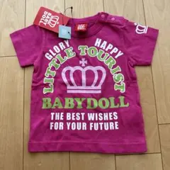 BABYDOLL ピンク Tシャツ　80