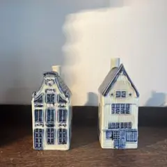 KLM オランダ航空　ミニチュアハウス　ヴィンテージ 　２点セット