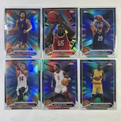 NBAカード　Topps Chromeリフラクター　ケイドカニングハム 他　6枚