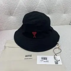 アミパリス バケットハット ブラック サイズ1(56cm)