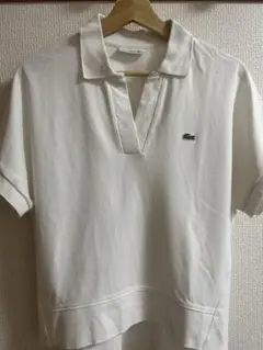 LACOSTE ホワイト ポロシャツ 半袖