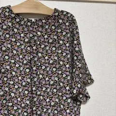 THE SHOP TK 花柄 ブラウス トップス M
