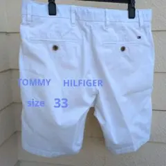 【TOMMY HILFIGER】 ホワイトショートパンツ サイズ33