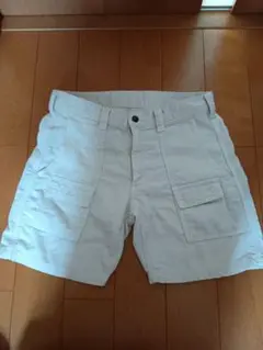 ホワイト カーゴショートパンツ　ユナイテッドアローズ　ブルーレーベル