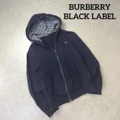BURBERRY BLACK LABEL ジップアップ パーカー 刺繍ロゴ 2