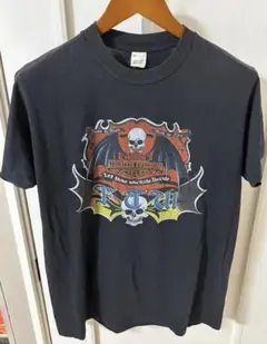 Harley davidson vintage t skull bat 80s