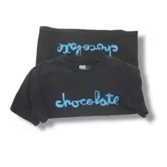 ▪️00‘s CHOCOLATE ビンテージTEE チョコレート フェード 水色黒