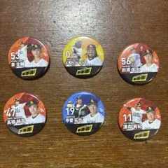 ソフトバンク 選手缶バッジ 6個セット