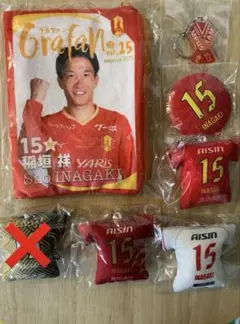 稲垣祥 名古屋グランパス　ガチャ　ユニフォームクッションチェーン