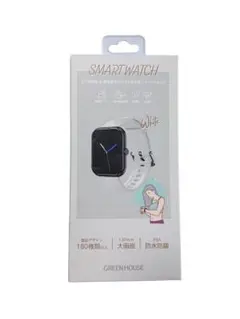 【新品】スマートウォッチ　GH-SMWK-WH ホワイト
