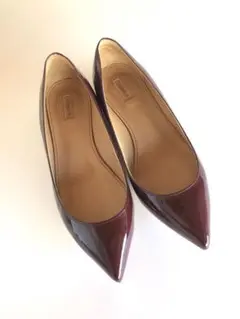 【試着のみ】チェンバーフラットパンプス38