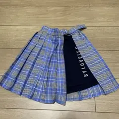 バイラビット　チェック　プリーツ　パンツ