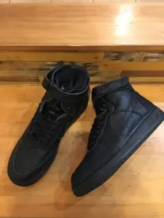 希少美品 97年製 ナイキ NIKE エアフォース ハイカット黒ビンテージ