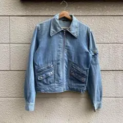 70s USA古着 ジップアップ デニムジャケット ショート丈 vintage
