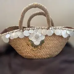 joujou ジュジュ　シェル　カゴバッグ