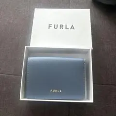 新品 フルラ　FURLA 三つ折り財布 ブルー　コンパクト　レディース
