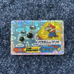 スーパーマリオワールド てれびでんわ 1992年 トレカ　パラボム&マリオ