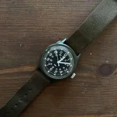 TIMEX SR626SW オリジナルキャンパー ブラック x グリーン