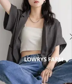 【美品！】バスケットジャケットSS LOWRYSFARM チャコール