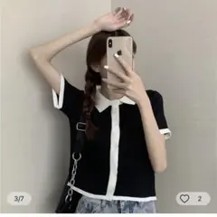 半袖♡ブラックトップス
