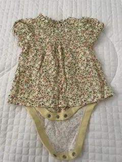 GAP 花柄ロンパース イエロー
