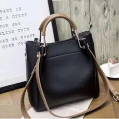 2way トートバッグ ハンドバッグショルダーバッグ 肩掛け 黒 188