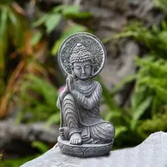 仏像 神 神様 仏 置物 オブジェ ソーラー ガーデン 水 ガーランライト