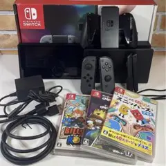 Nintendo Switch 本体 グレー ソフト付き