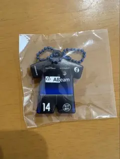 モンテディオ山形　背番号14 坂本亘基　ユニフォームラバーキーホルダー