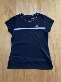 【USED】Babolat テニスウェア ショート スリーブシャツ　Lサイズ