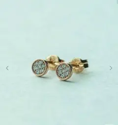 美品 ete K10PG ブリリアントピアス