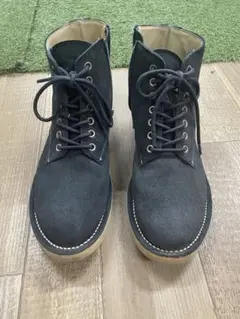 【希少】26cmソフネット ショートブーツ ネイビー スウェード