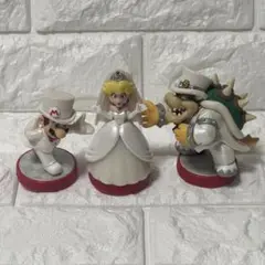 【美品】amiibo ウェディングマリオ&ピーチ&クッパ 3体セット