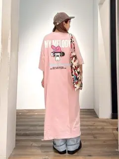 今期☆RODEO CROWNS☆マイメロサンリオキャラクターズマキシTワンピース