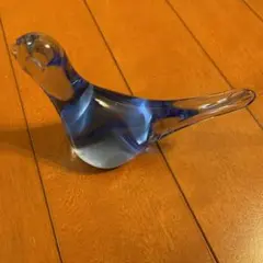 はとのガラス製　置き物
