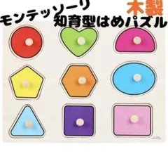 モンテッソーリ知育玩具　型はめパズル　木のおもちゃ　子供