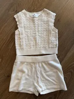 H&M ベビー服 クリーム色セット 92cm