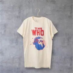 The Who バンドTシャツ Sサイズ 地球柄 オフ白