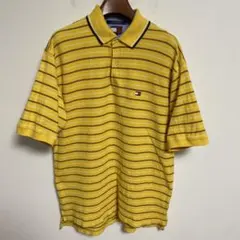 TOMMY HILFIGER トミーヒルフィガー ボーダー ポロシャツ XL