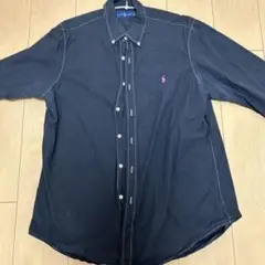ラルフローレン 長袖シャツ L ブラック ピンク