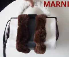 ✨レアモデル✨MARNI ファー×ムートン バッグ