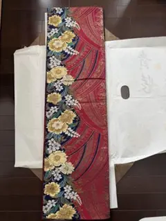 【月末迄限定　レア品！】KENZO 振袖　未仕立て品 未仕立て 振袖 22点セット「Allure オフホワイト 手毬に牡丹」仮