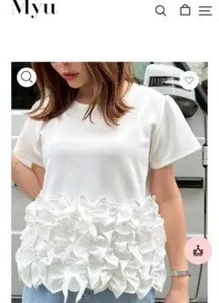 新品未使用　MYU 裾　フリル　Tシャツ
